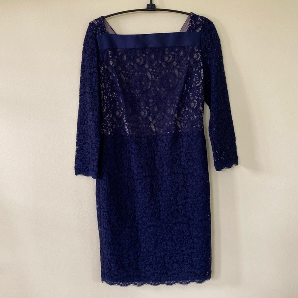 Adrianna Papell Petite Lined Lace Dress